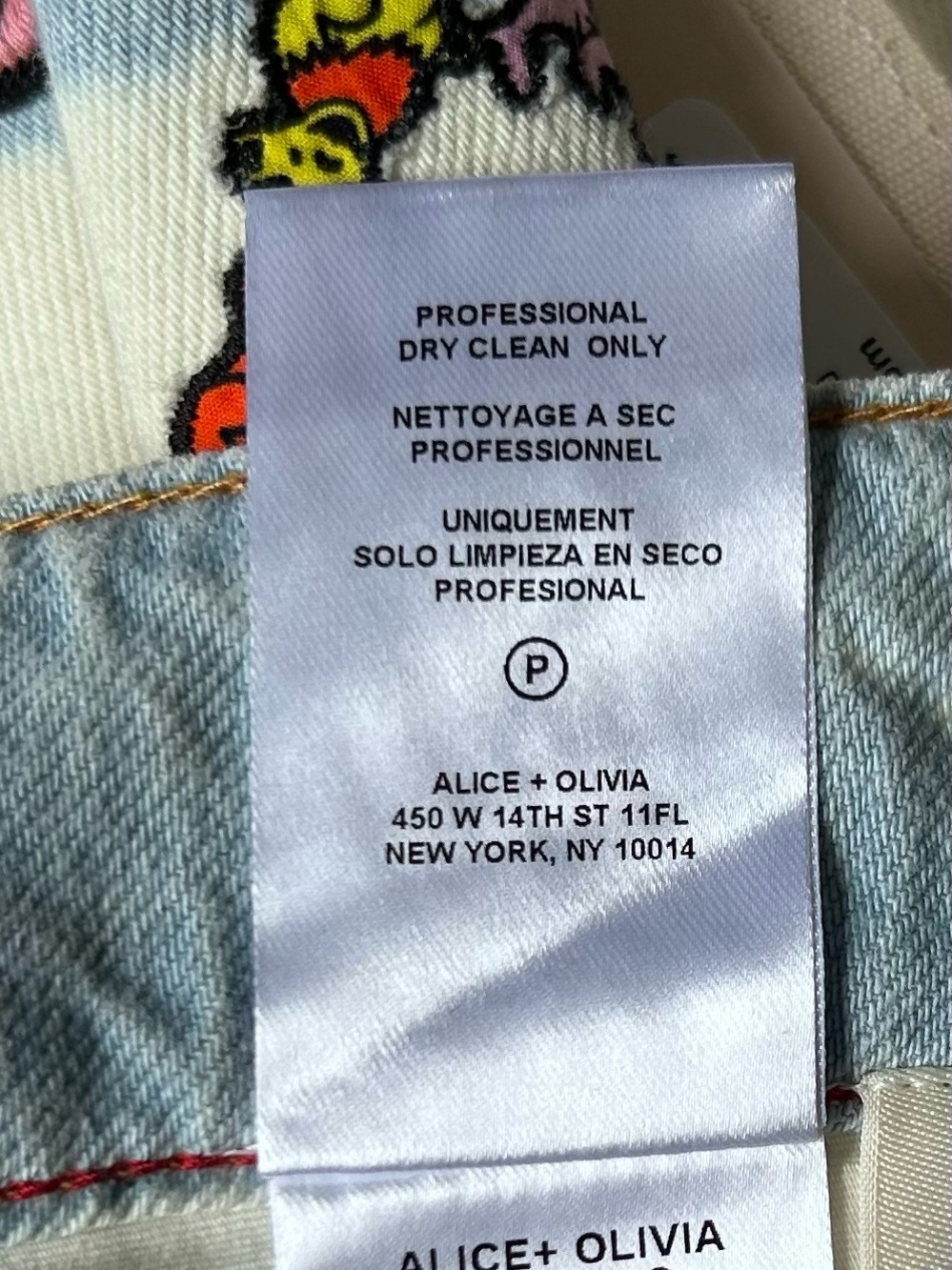 Alice + Olivia Grateful Dead Amazing Jean size 26 - Picture 12 of 13
